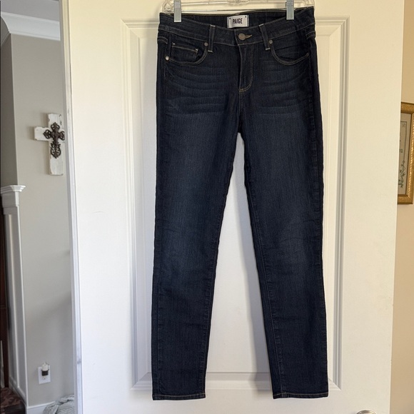 PAIGE Dark Indigo Skinny Jeans - Picture 1 of 4